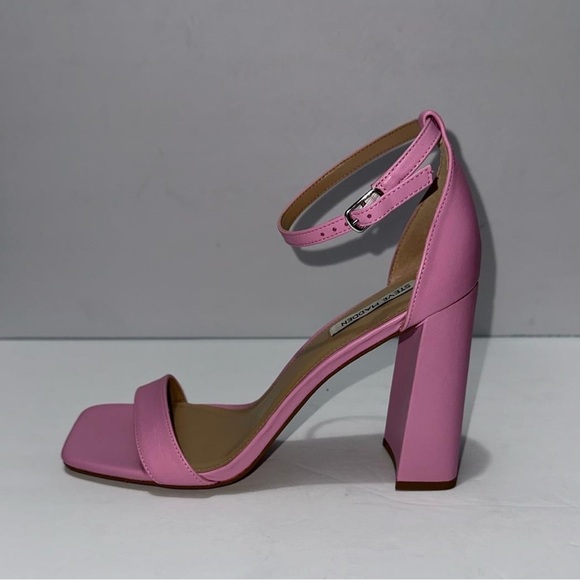 Steve Madden Women's Tiaa Two-Piece Dress Sandals - Pink Leather 10m - Picture 8 of 8